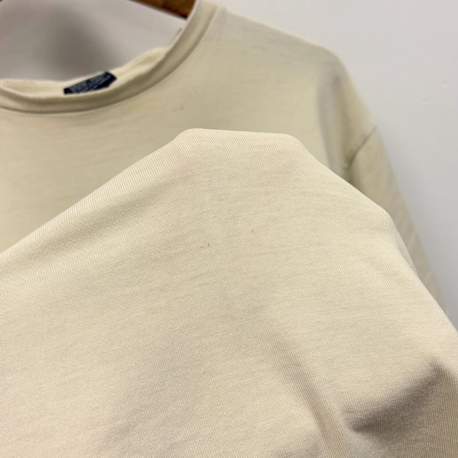 Vintage Y2K Nike T-Shirt Beige Large Retro Unisex Summer