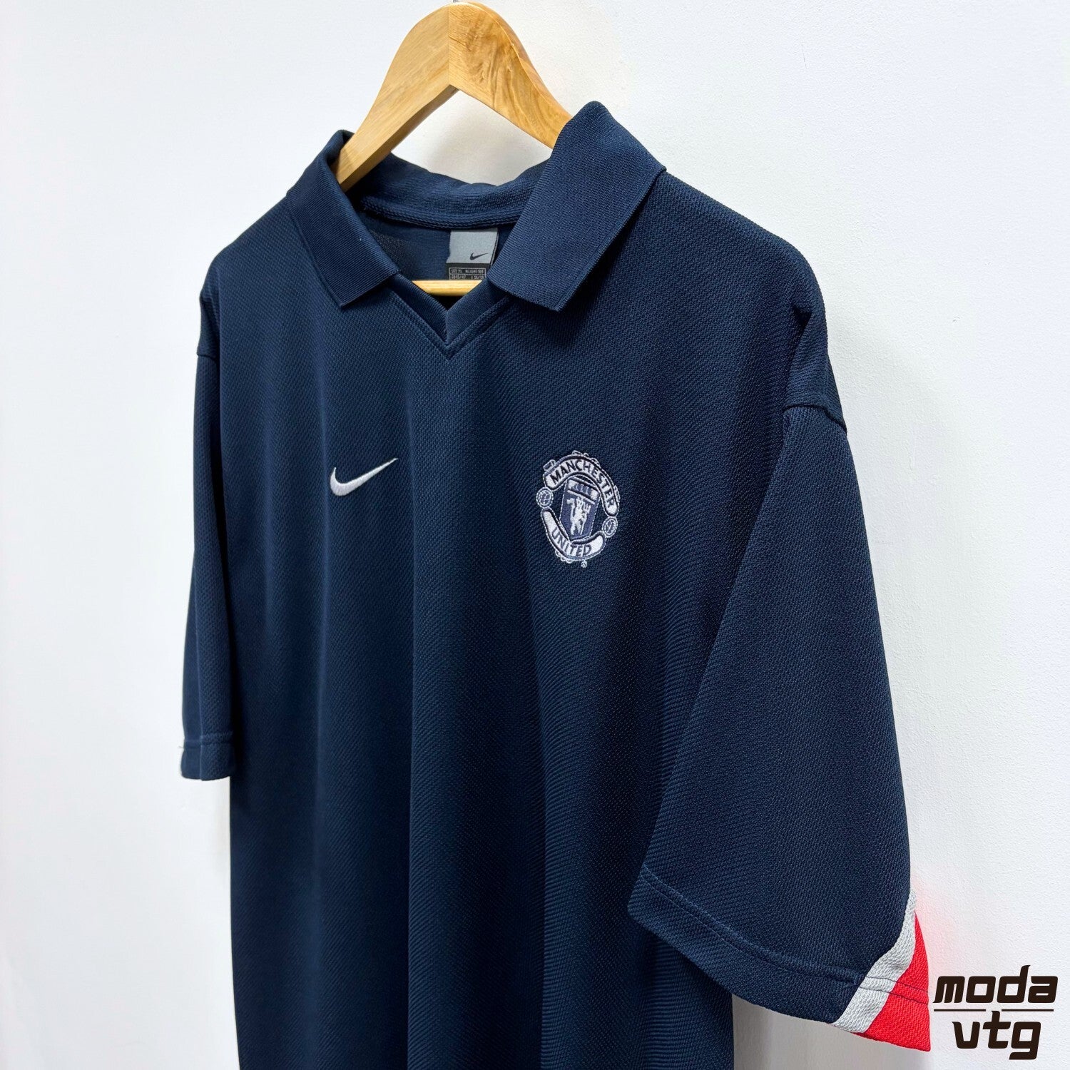 Manchester United Nike Training Jersey Navy XL Vintage Retro Football Utility