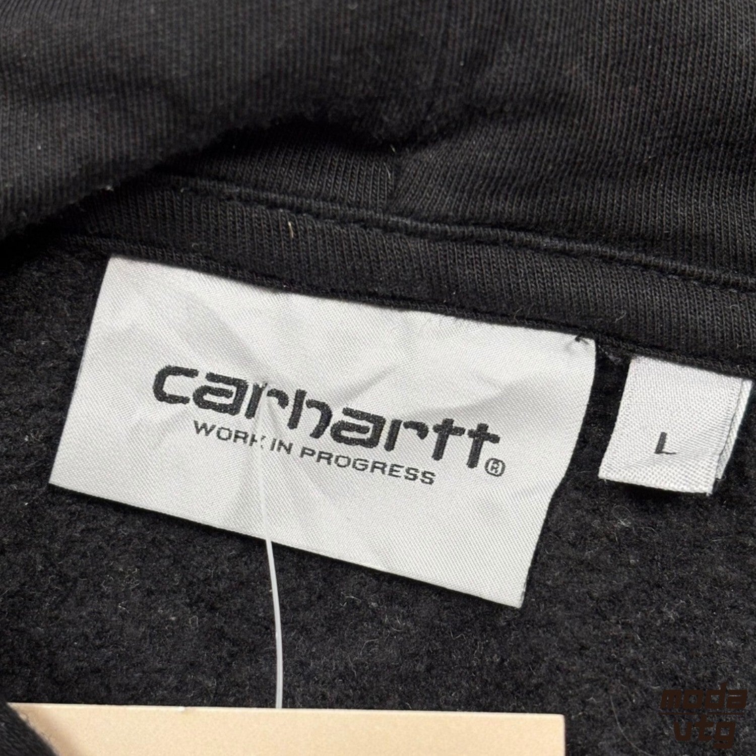 Vintage Y2K Carhartt Hoodie Black Large Retro Unisex