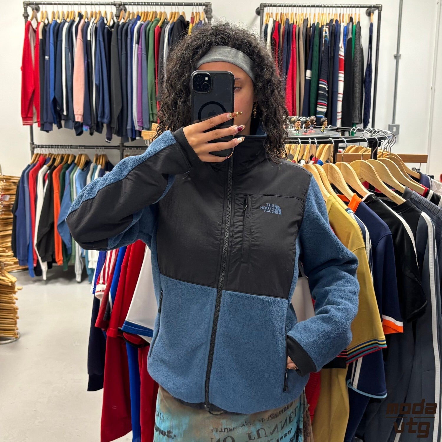 Vintage Y2K The North Face Denali Fleece Navy Women’s Small Retro Outdoors