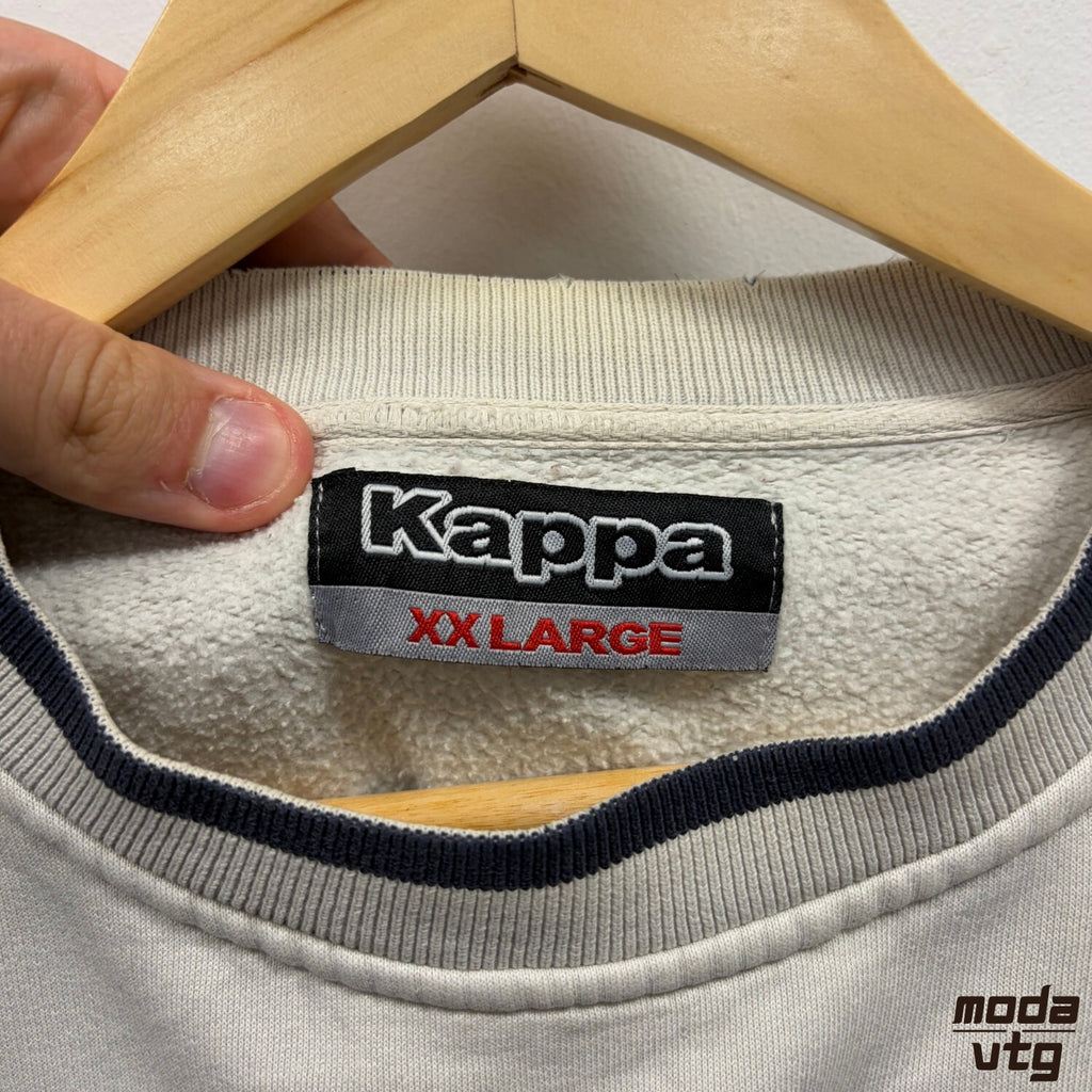 Vintage 90s Kappa Sweatshirt Beige XL Retro