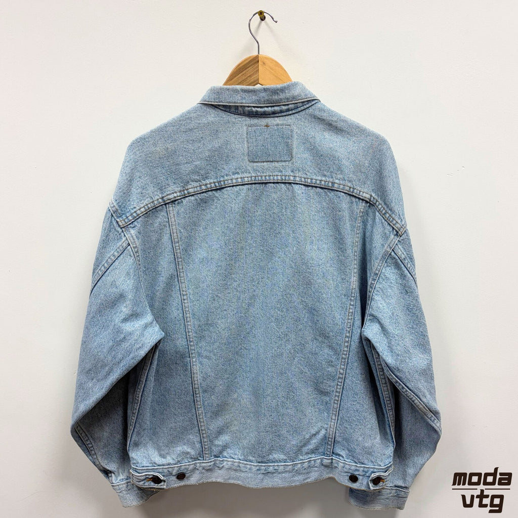 Levis Denim Jacket Light Blue Large Trucker Vintage Retro Workwear Streetwear