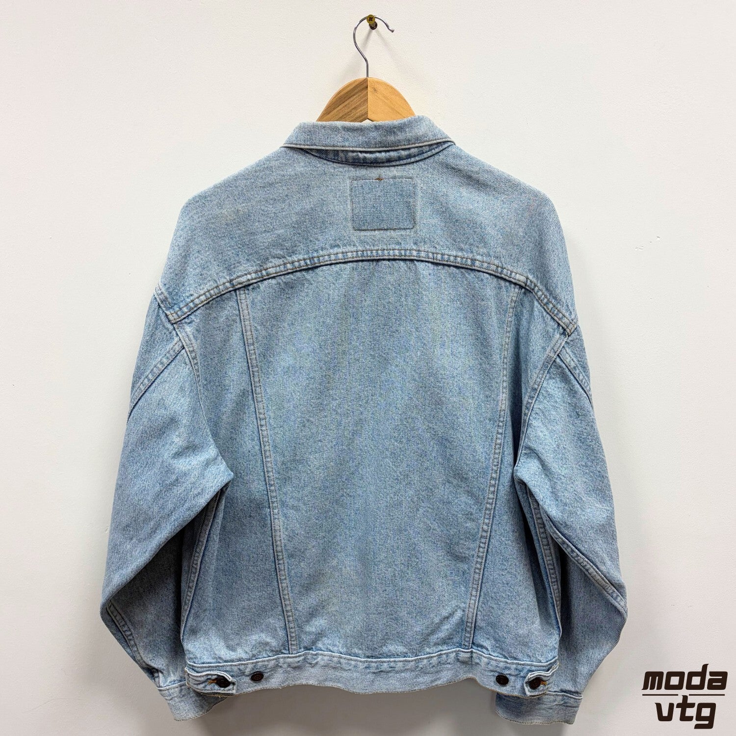 Levis Denim Jacket Light Blue Large Trucker Vintage Retro Workwear Streetwear