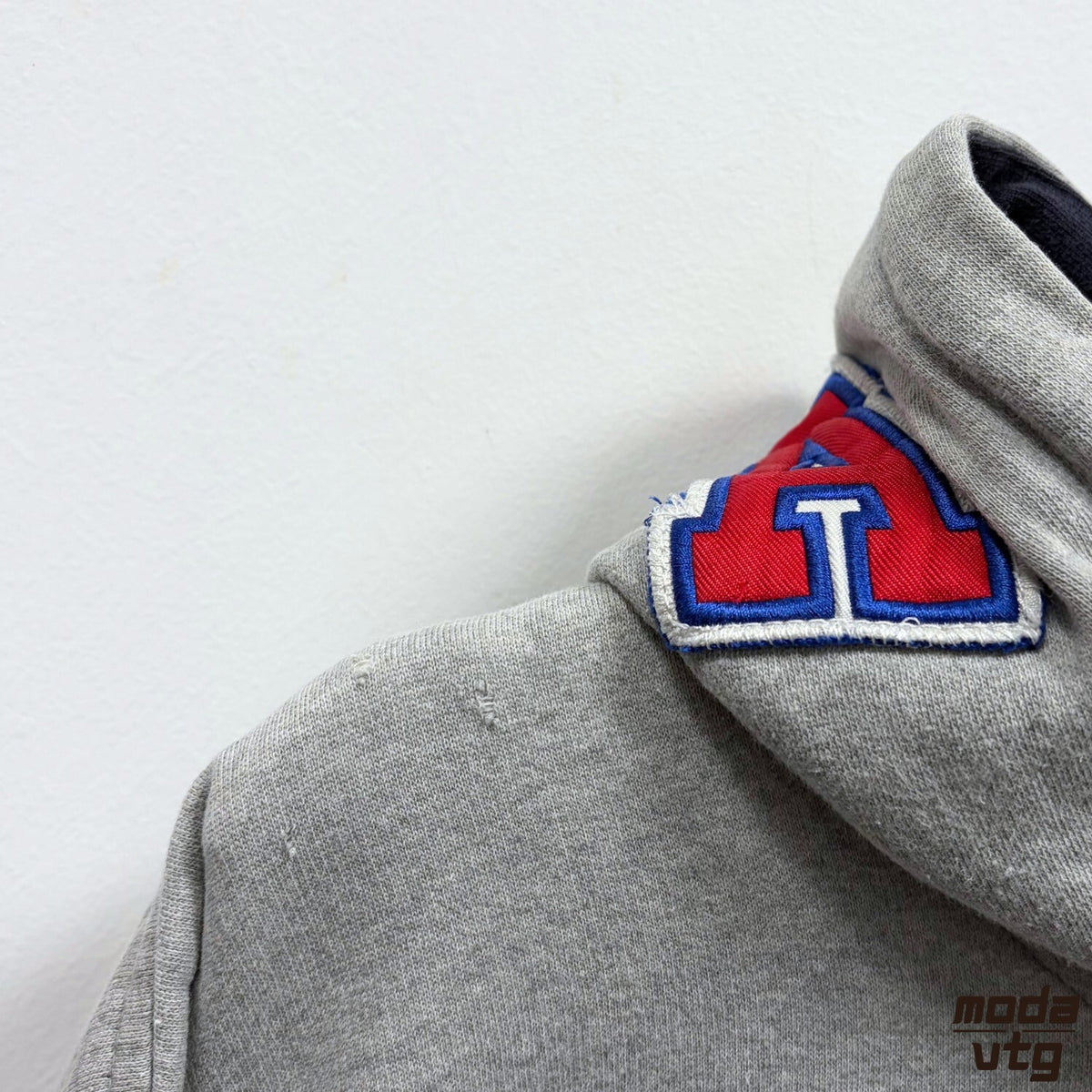 Chaps Ralph Lauren Hoodie Grey XXL Spell Out Vintage Y2K Preppy Boxy Retro Hood