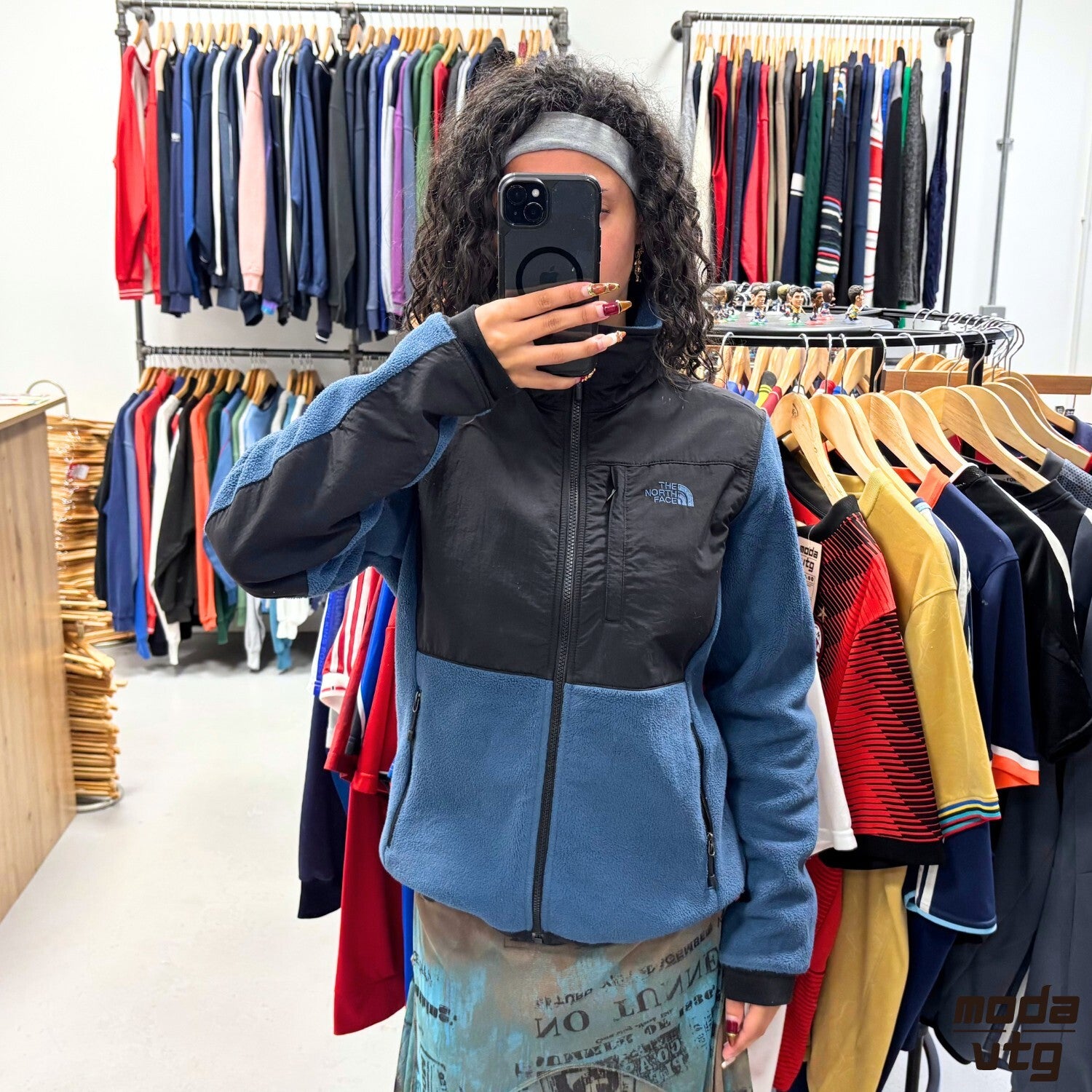Vintage Y2K The North Face Denali Fleece Navy Women’s Small Retro Outdoors
