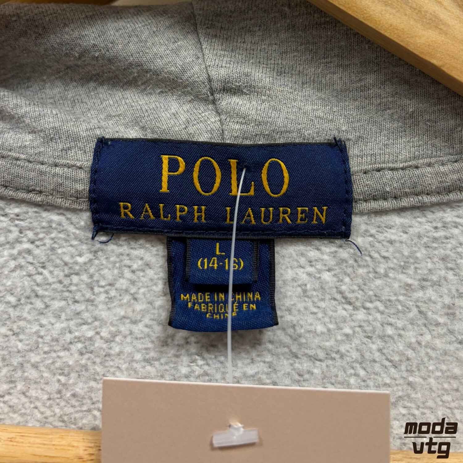 Vintage Y2K Ralph Lauren Hoodie Grey Women’s Small Retro