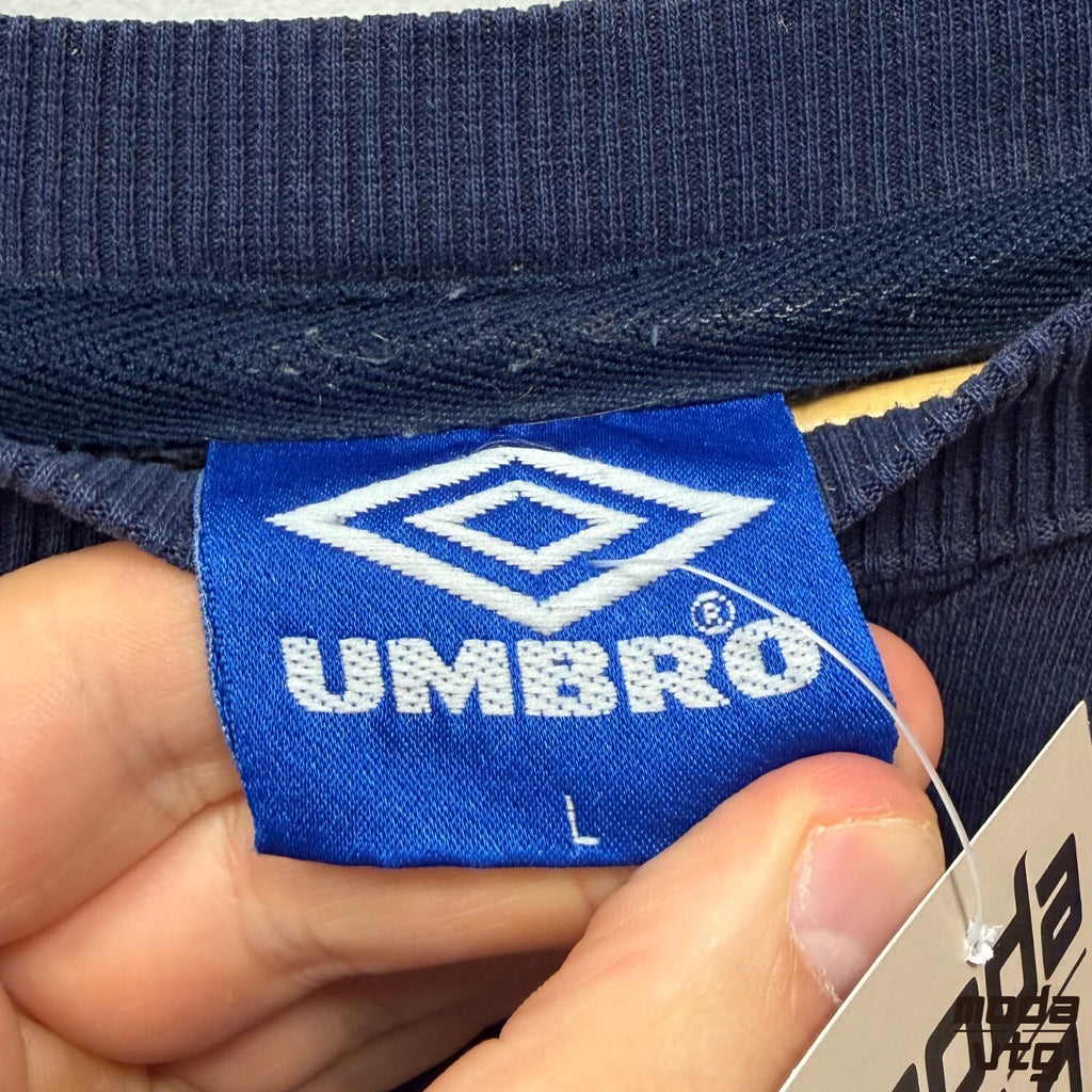Vintage 90s Umbro Sweatshirt Navy Large Retro Unisex