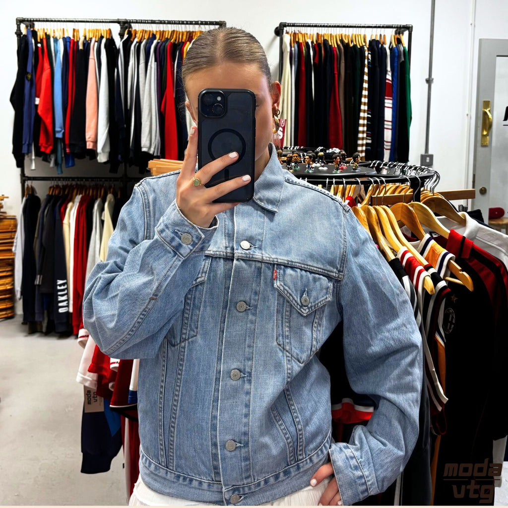 Vintage Y2K Levi’s Denim Jacket Blue Small Unisex Retro