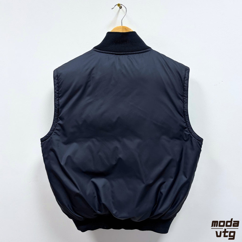 Ralph Lauren Gilet Navy Medium Puffer Bodywarmer Vintage 90s Outdoor Preppy