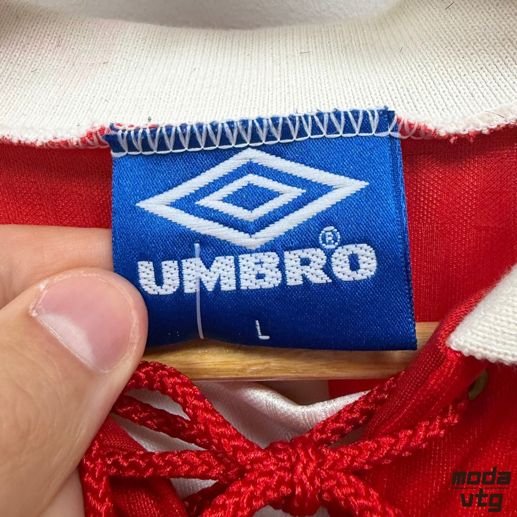 Vintage 1992/94 Manchester United Jersey Red Large Retro Unisex Umbro