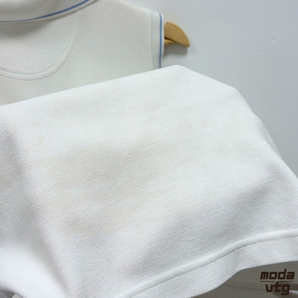 Adidas Sleeveless Polo White Women's Medium Vintage 2003 Vest Sporty Retro Y2K