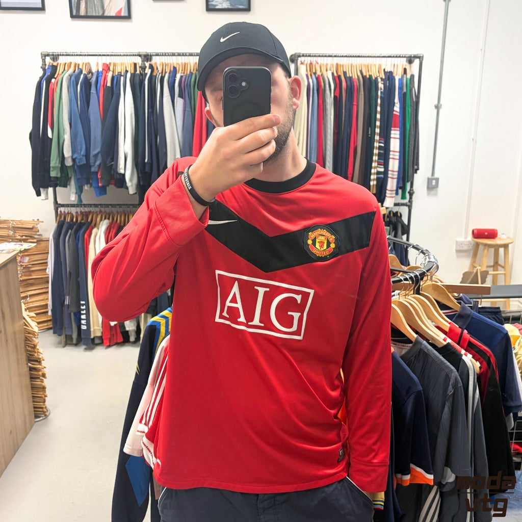 Vintage 2009/10 Manchester United Jersey Red XL Michael Owen Retro Unisex Umbro
