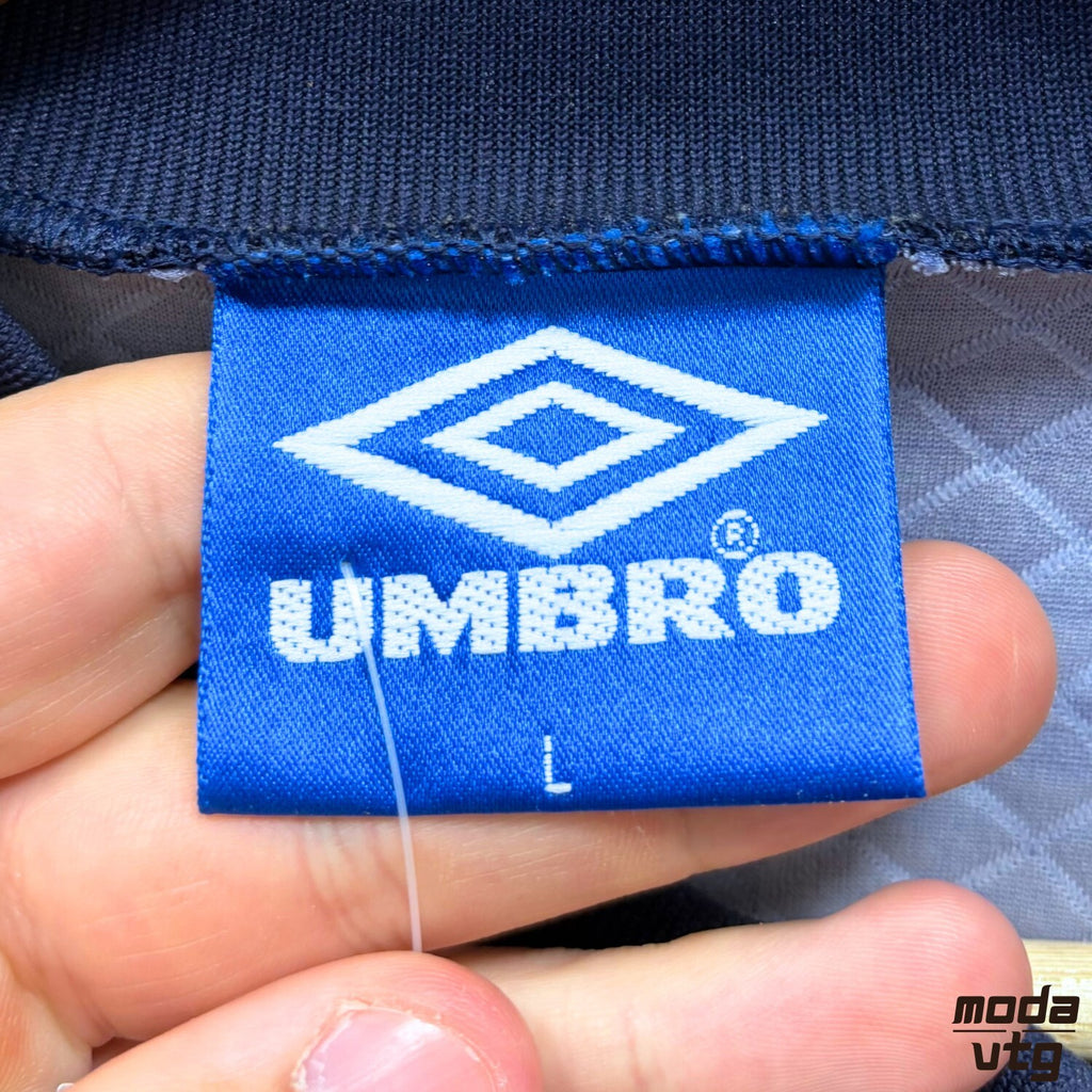 Vintage 1992/93 Manchester United Goalkeeper Kit Navy Large Retro Umbro Unisex