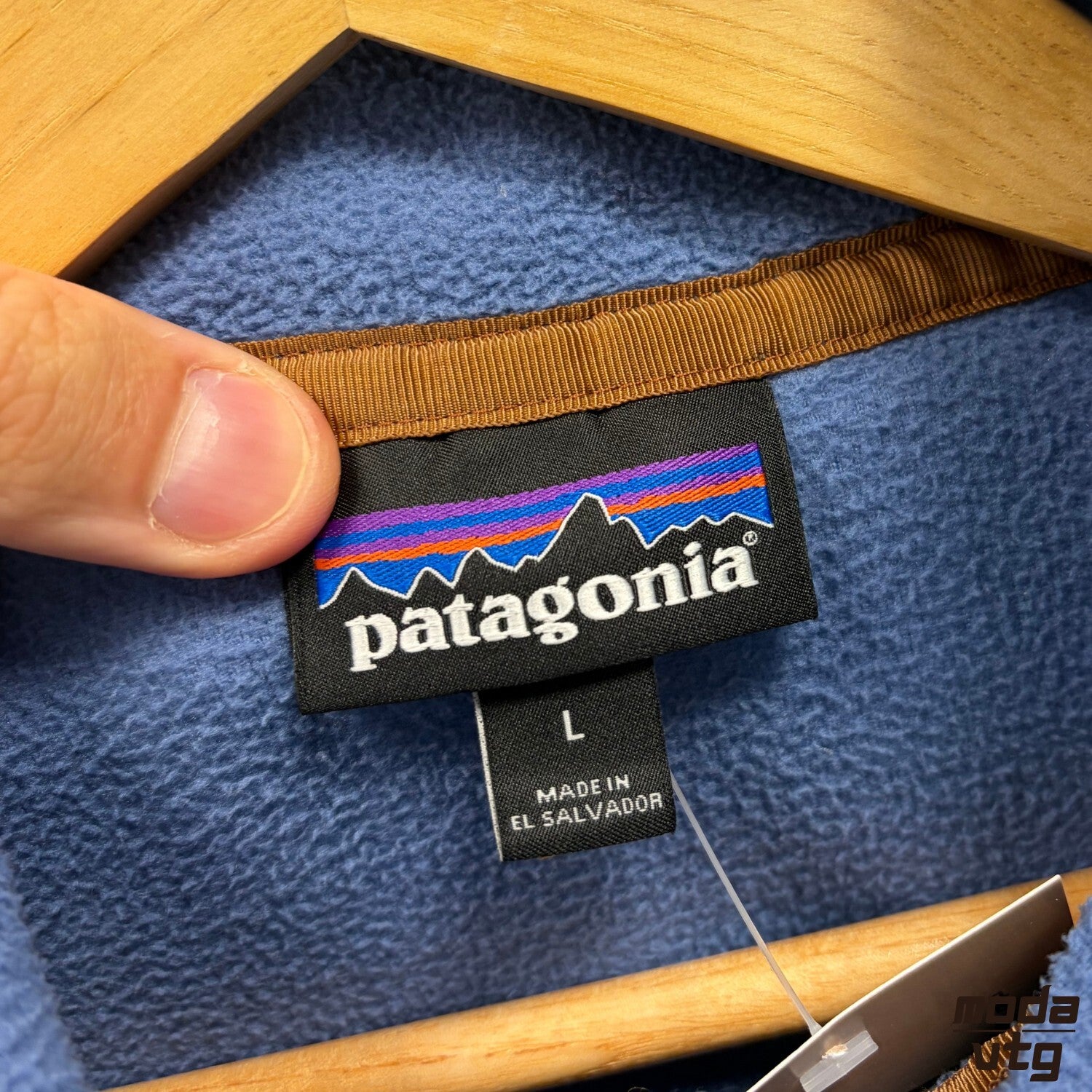 Vintage Y2K Patagonia Fleece Blue Medium Retro Unisex Snap-T