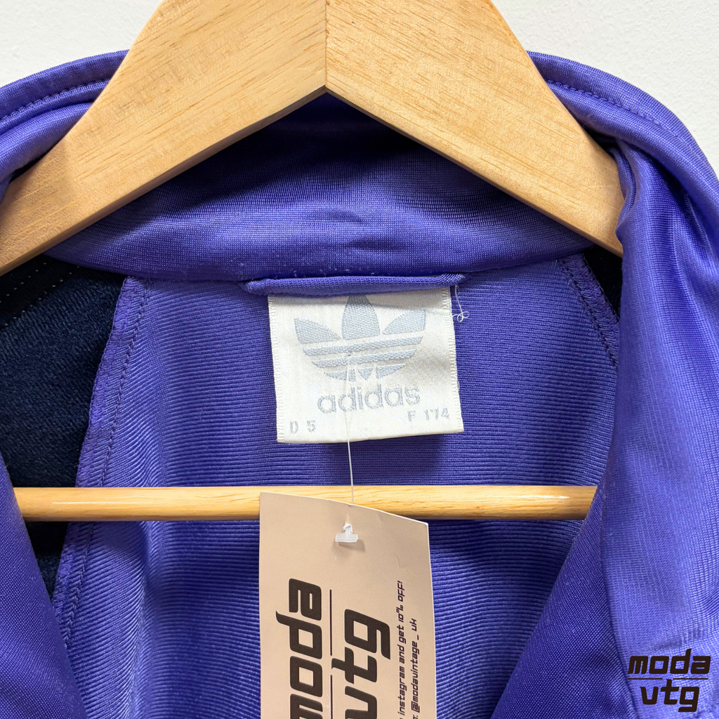 Vintage 90s Adidas Track Jacket Purple Large Retro Unisex