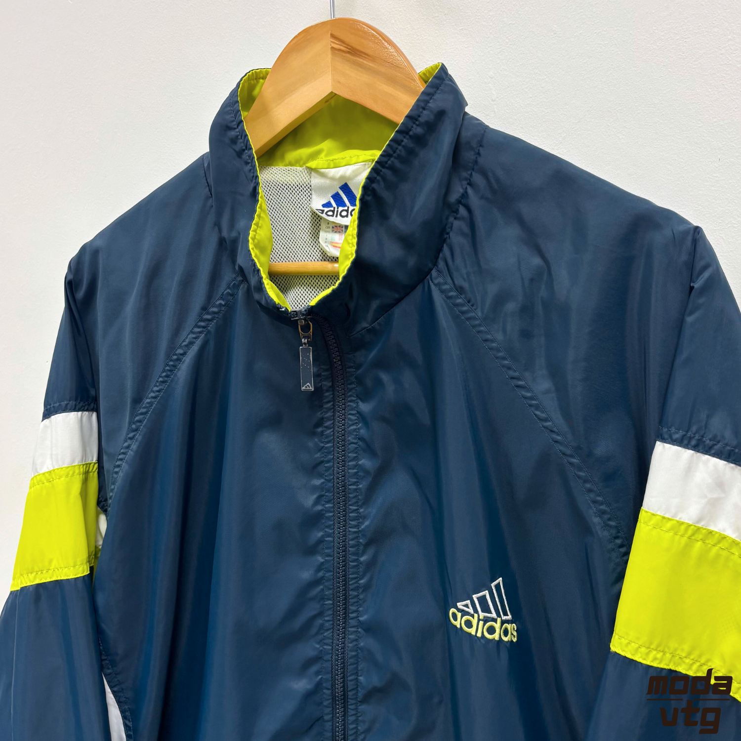 Vintage 90s Adidas Track Jacket Turquoise Large