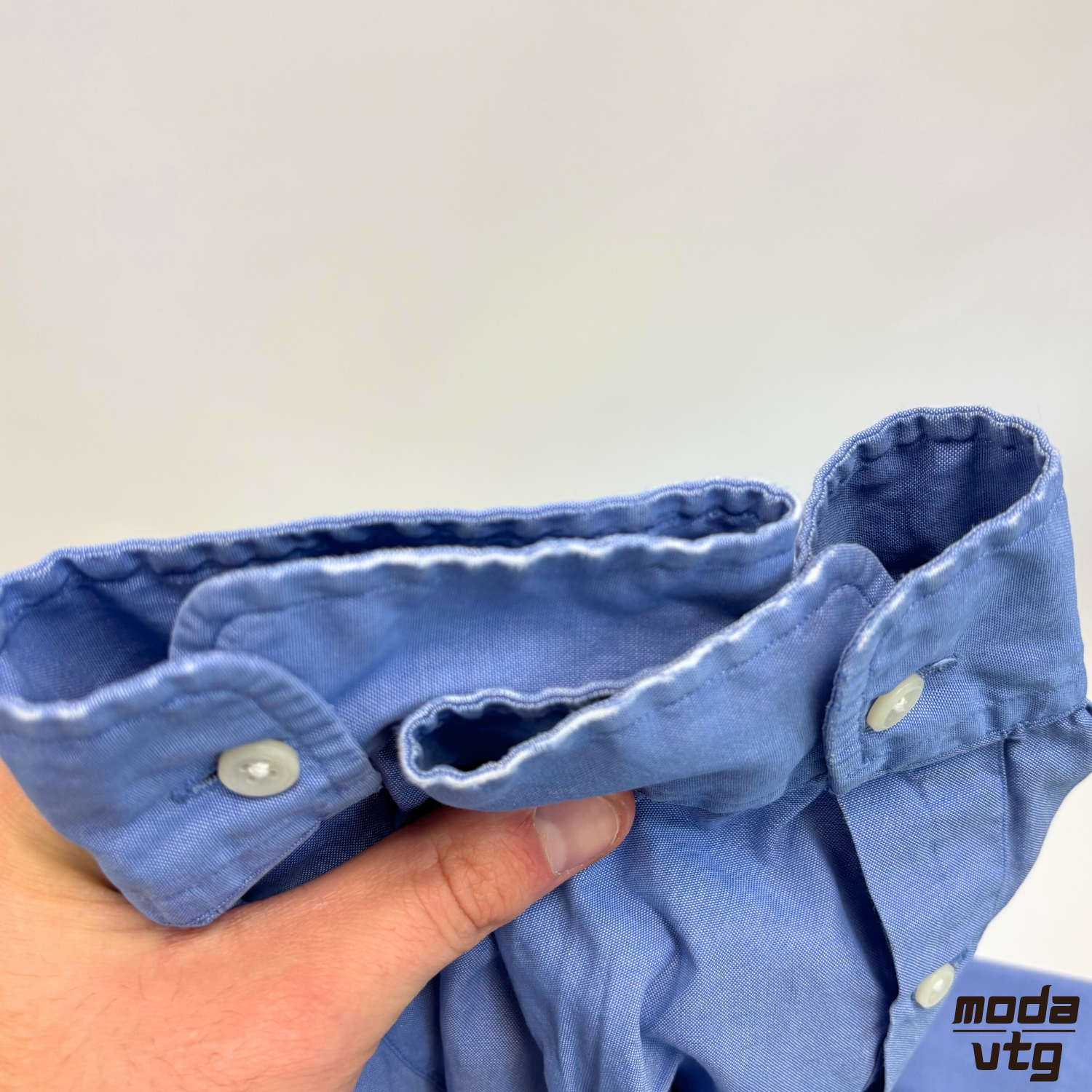 Vintage 90s Ralph Lauren Shirt Blue XL Yarmouth Cotton