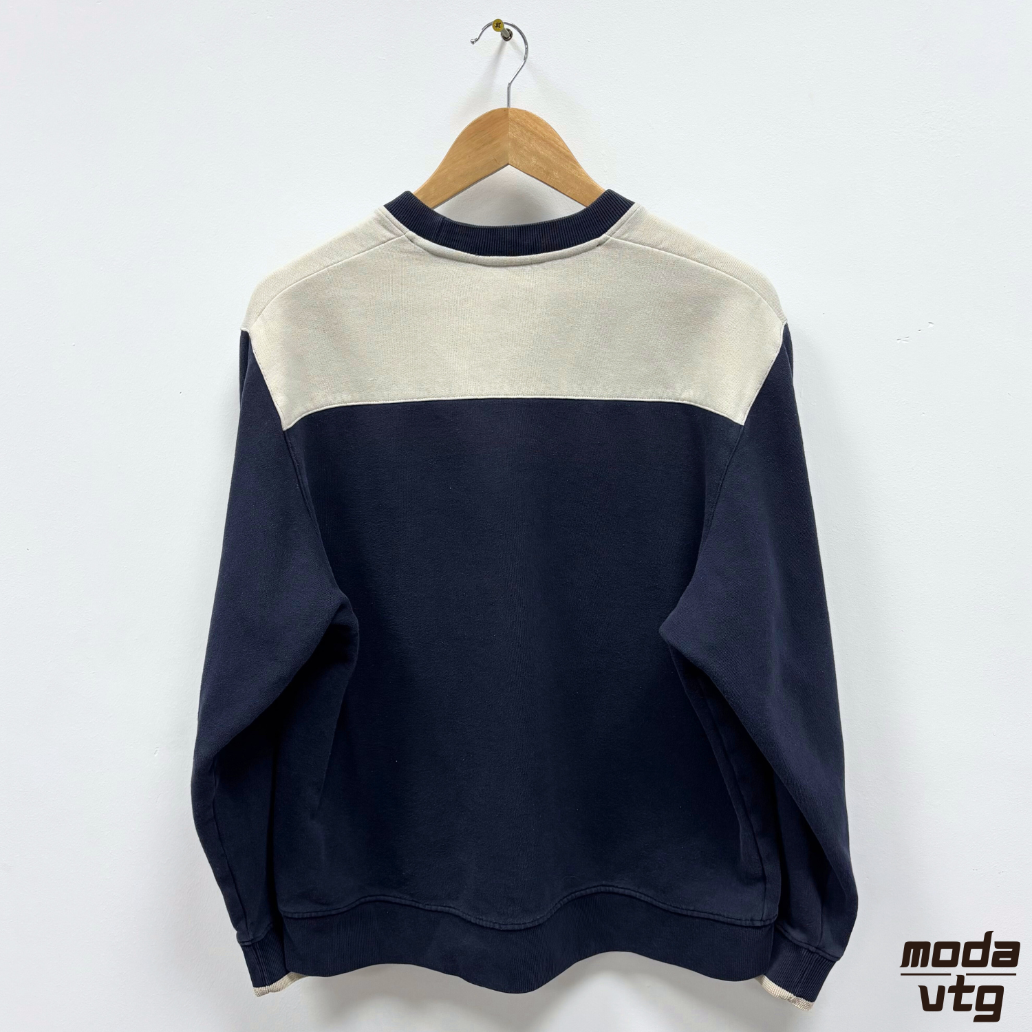 Vintage Y2K Adidas Sweatshirt Navy Medium Retro