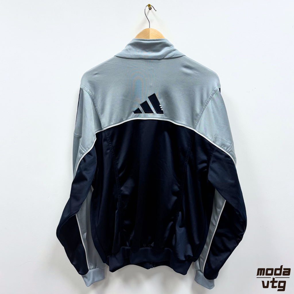 Vintage Y2K Adidas Track Jacket Navy Large Retro Unisex