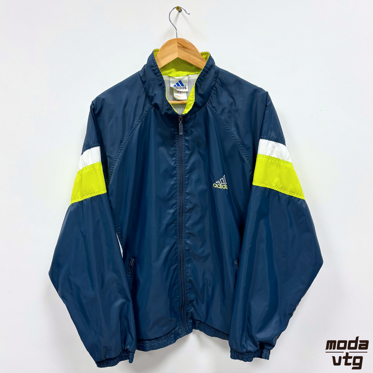 Vintage 90s Adidas Track Jacket Turquoise Large