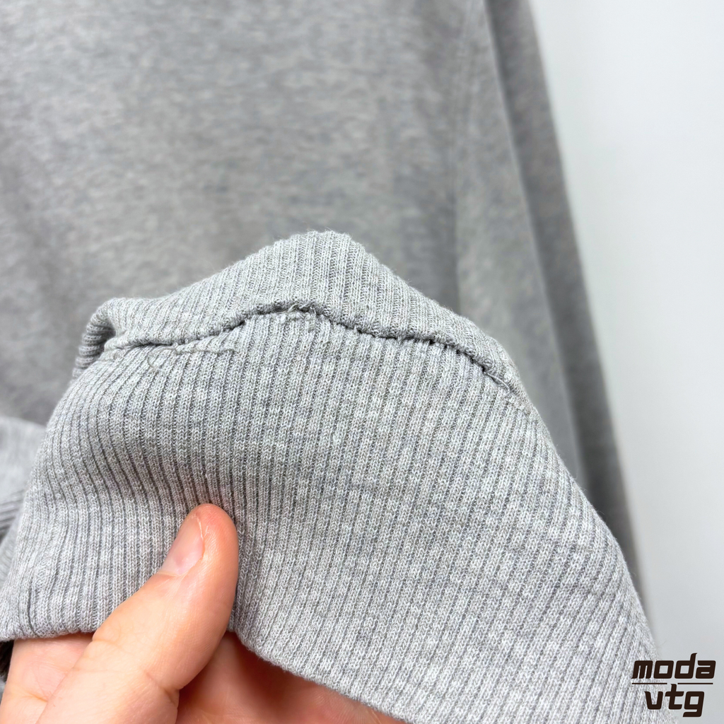 Vintage Y2K Nike Hoodie Grey Large Spell Out Retro