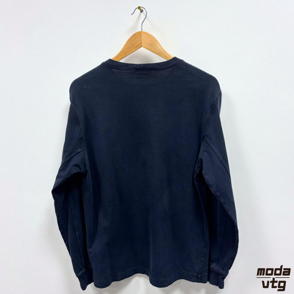 Vintage Y2K Stone Island Sweatshirt Navy Small