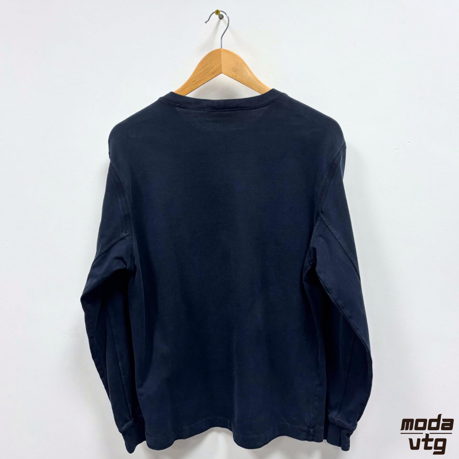 Vintage Y2K Stone Island Sweatshirt Navy Small