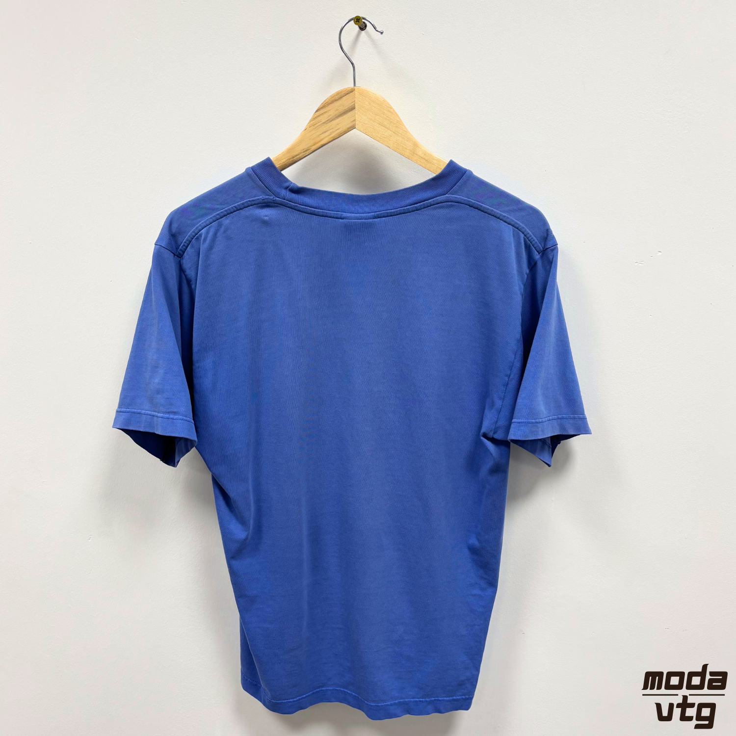 Vintage 90s Nike T-Shirt Blue Small Holiday Summer Swoosh