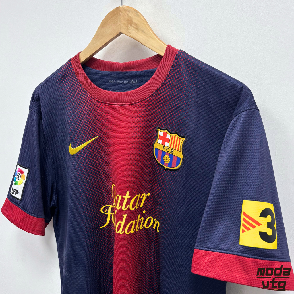 Vintage 2012/13 Barcelona Home Jersey Large Retro Nike