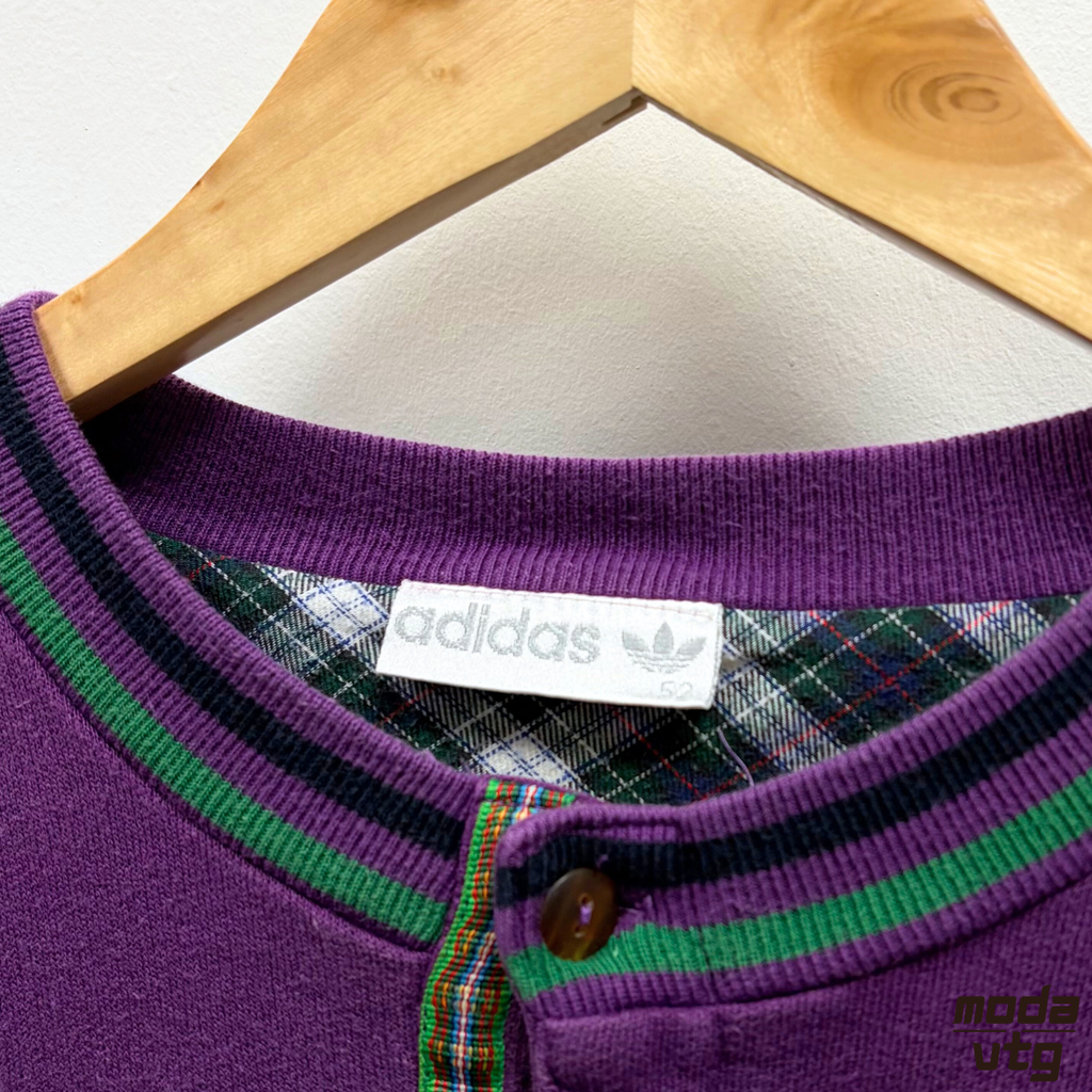 Vintage 90s Adidas Sweatshirt Purple Large Collectors Golf