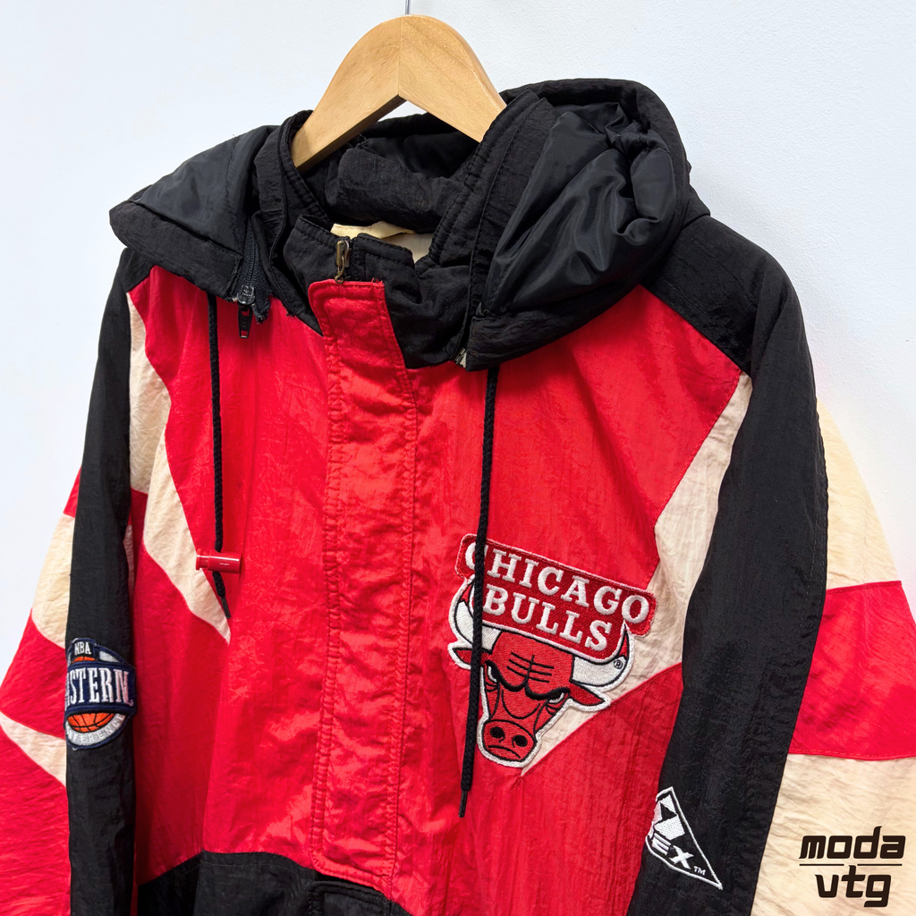 Vintage 90s Chicago Bulls Coat XXL Retro NBA Michael Jordan Apex