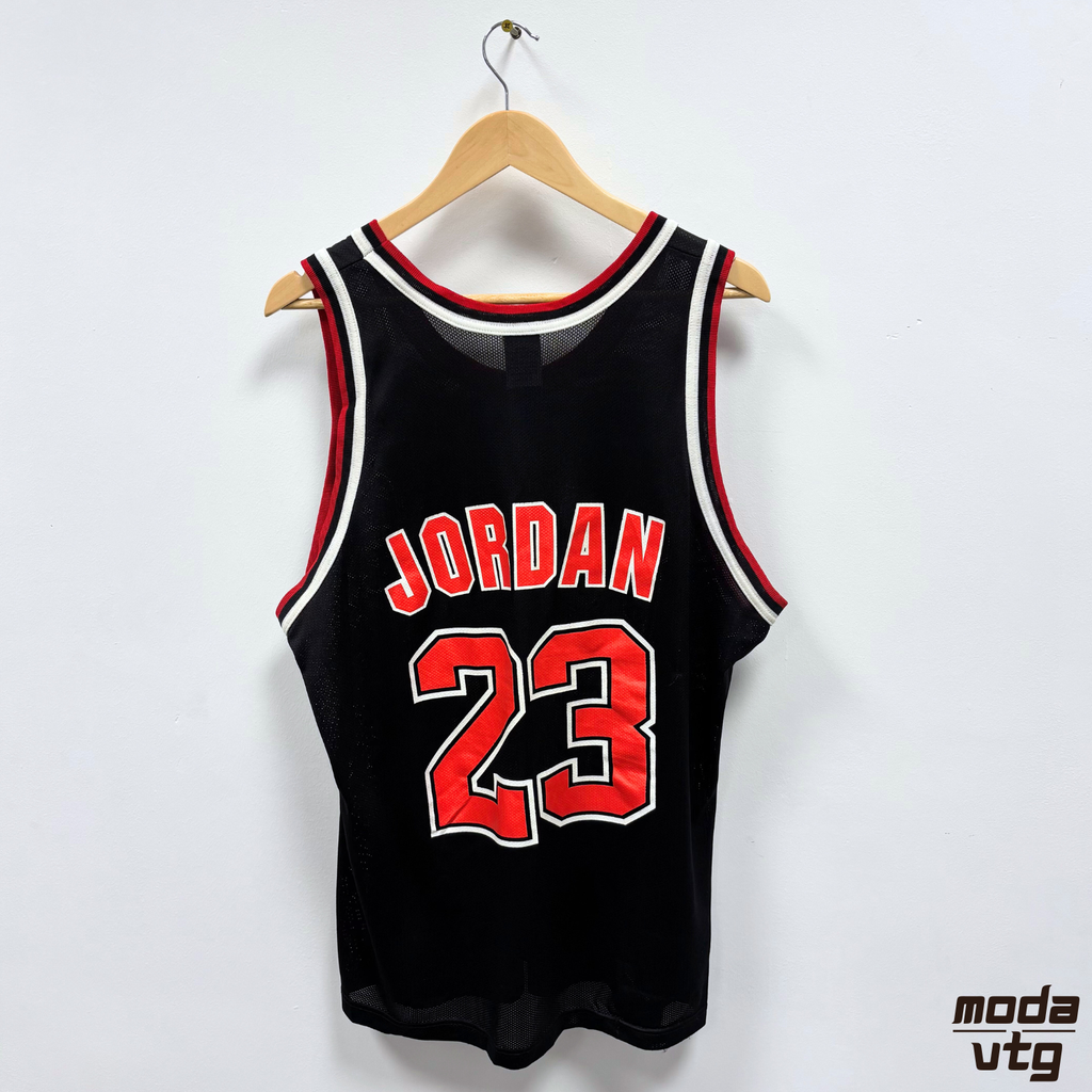 Vintage 90s Chicago Bulls Home Jersey Large Black Jordan 23 Champion