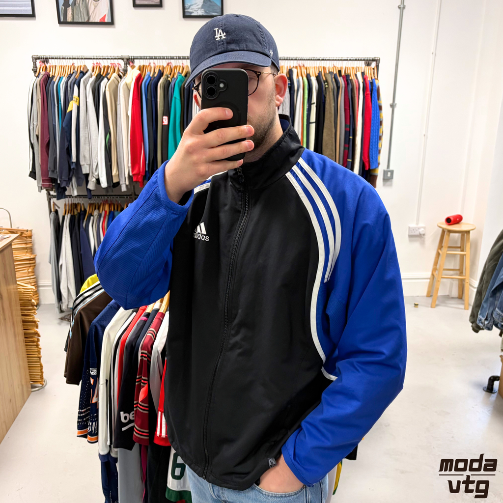 Vintage 90s Adidas Track Jacket Blue XL Retro Unisex Festival