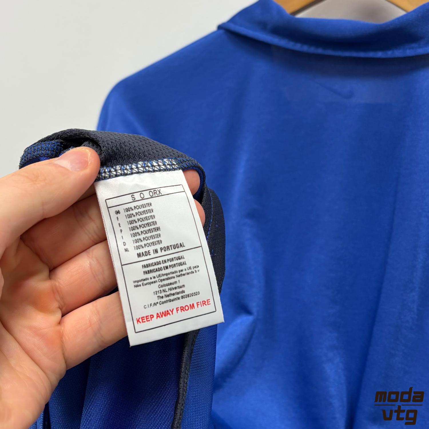 Vintage 2000/02 Netherlands Jersey Blue Medium Retro Away Nike