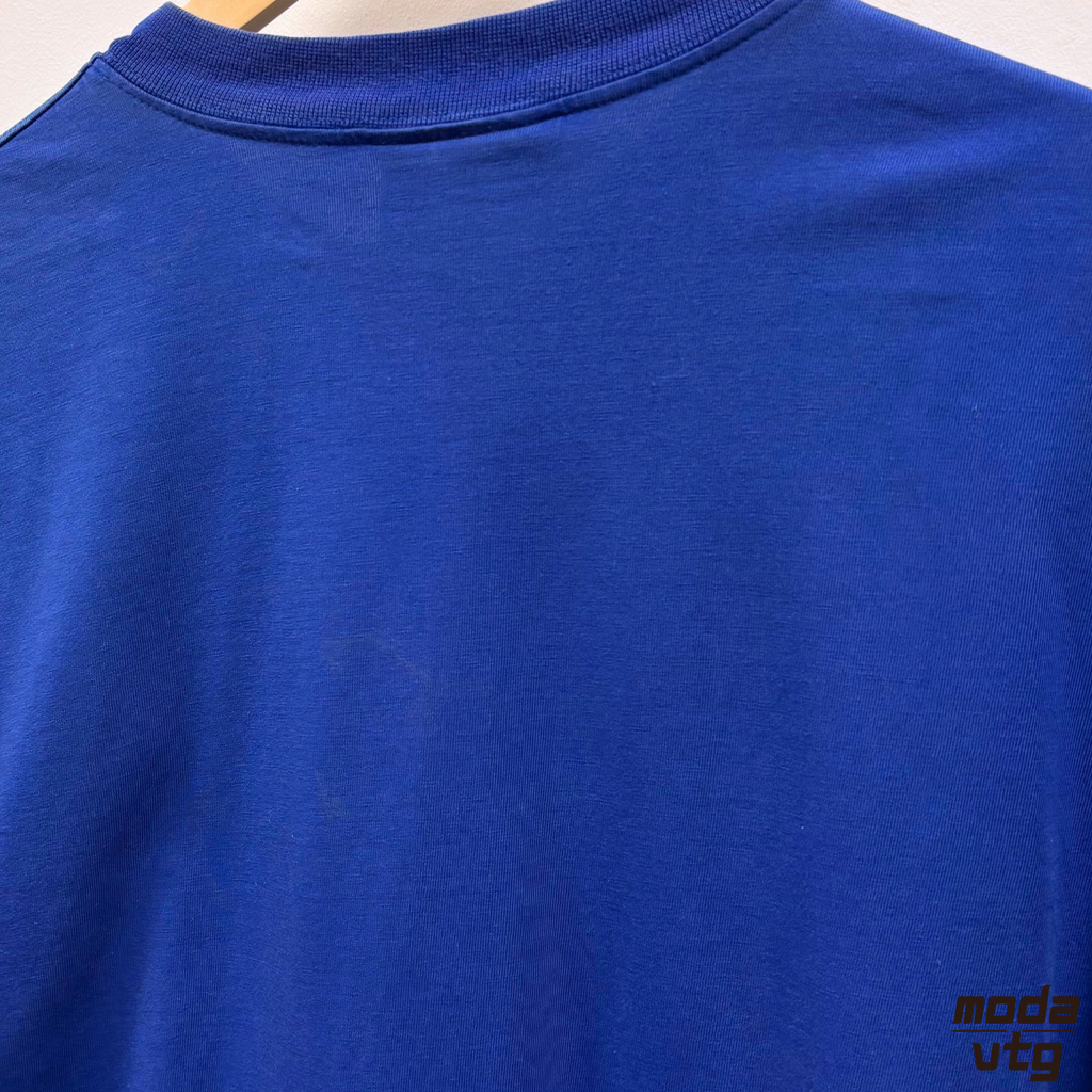 Vintage 90s Adidas Equipment T-Shirt Blue XL