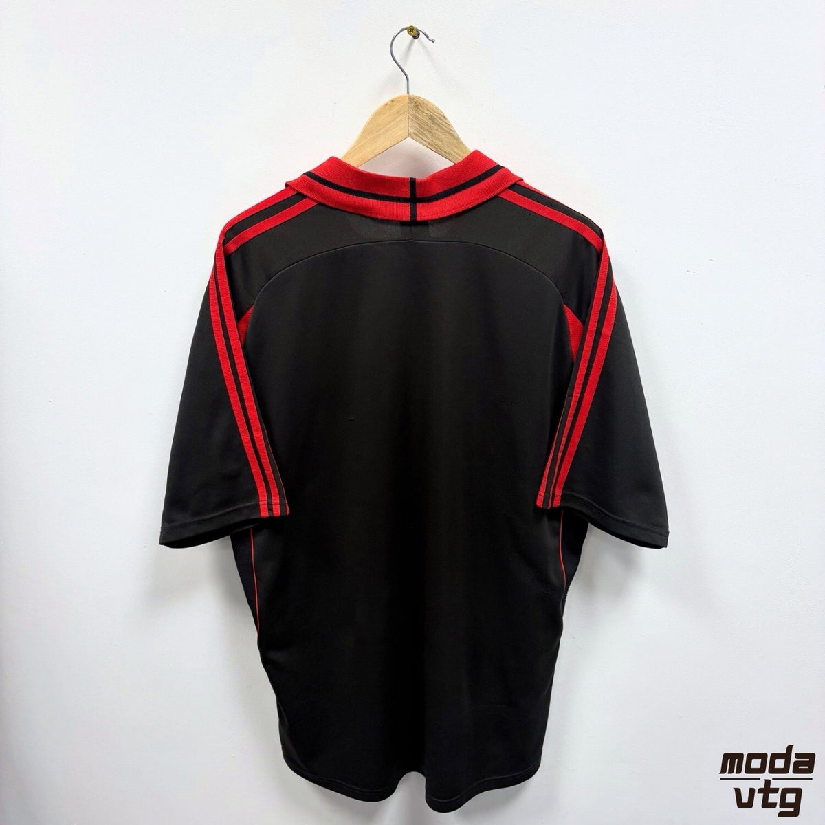 Adidas AC Milan 00/01 Third Shirt Black XL Vintage Retro Football Rossoneri Kit
