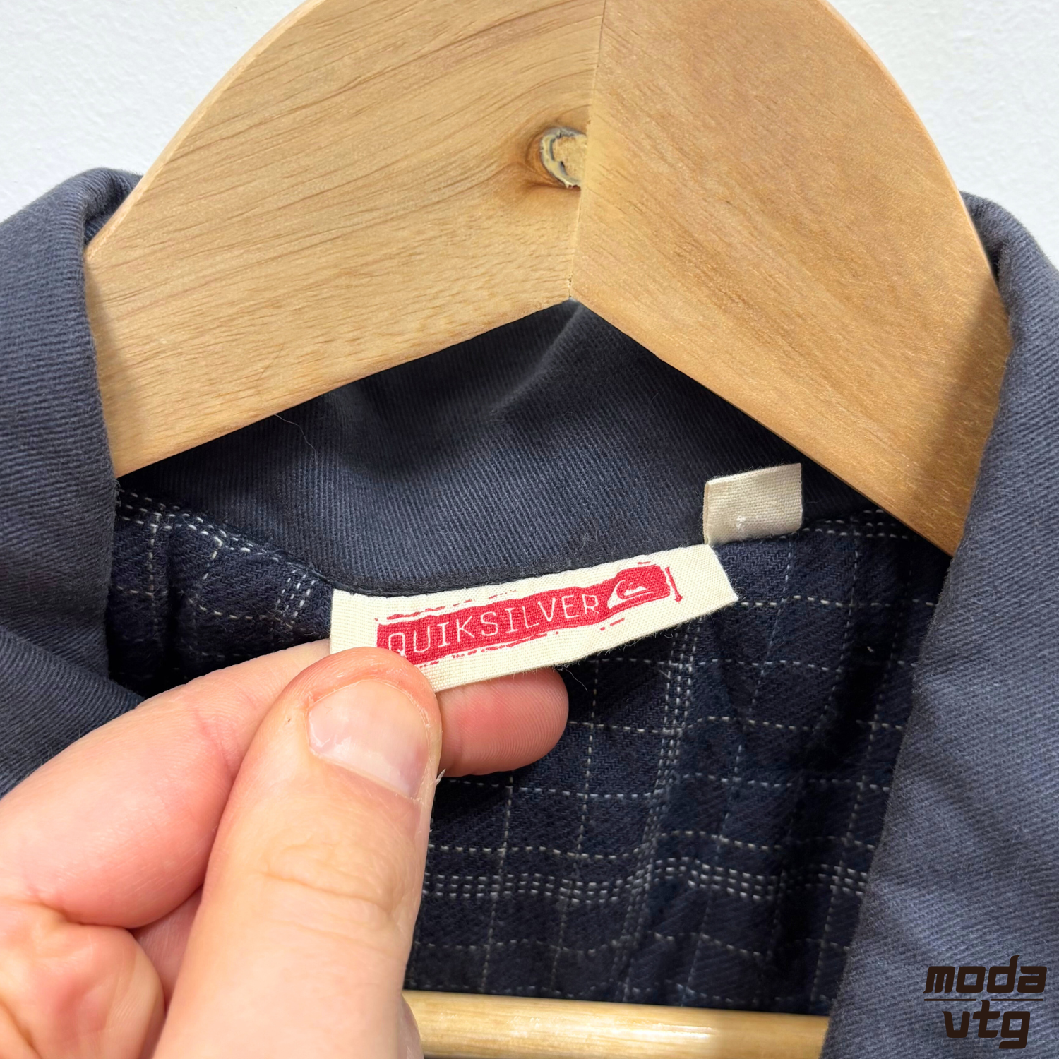 Vintage Y2K Quiksilver Denim Jacket Navy Medium Retro