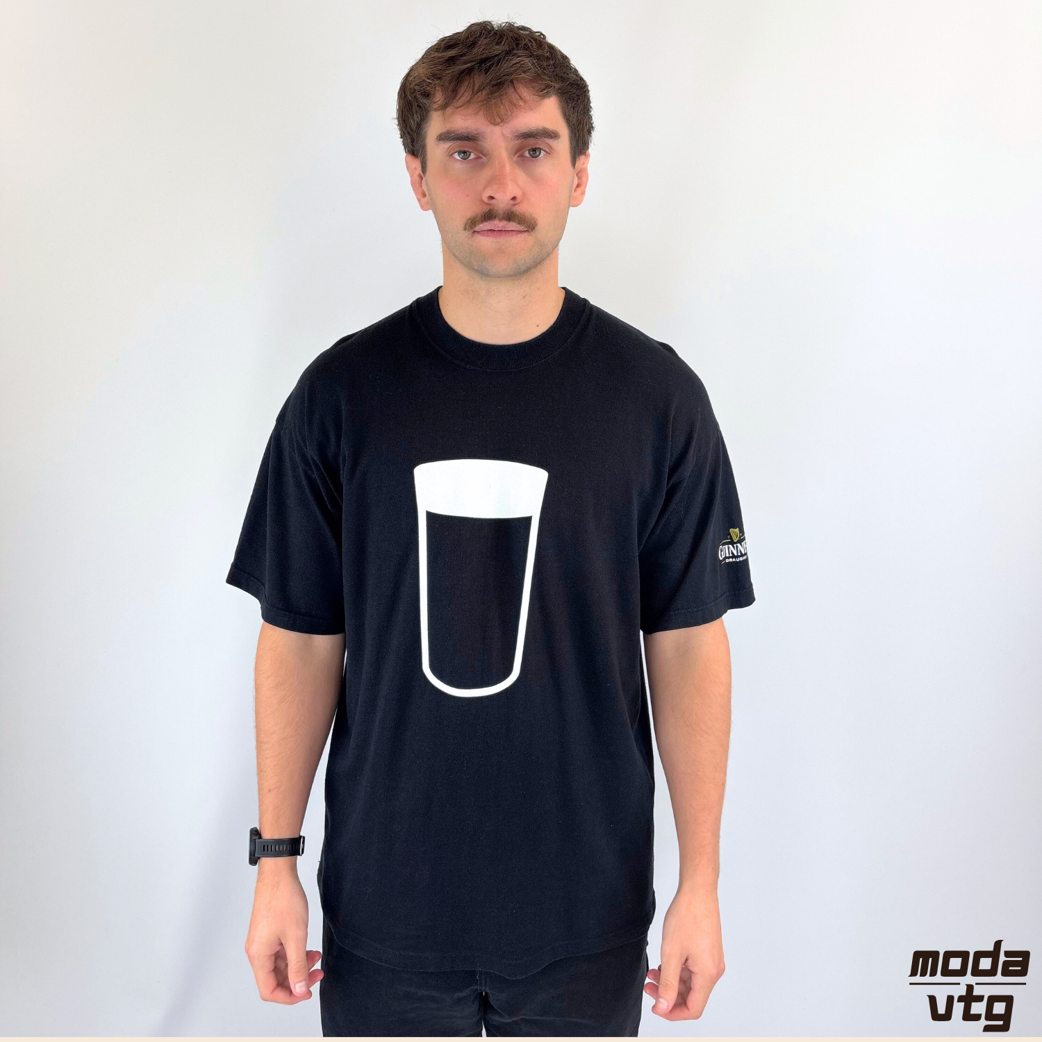 Vintage Y2K Guinness T-Shirt Black XL Paddy’s Holiday Summer