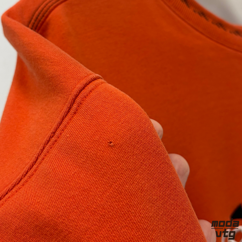 Vintage 90s Adidas Equipment Sweatshirt Orange Medium Retro Unisex