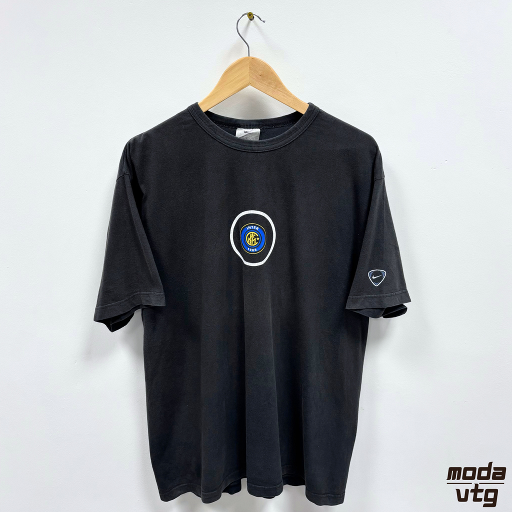 Vintage Y2K Inter Milan Nike T-Shirt Black XL