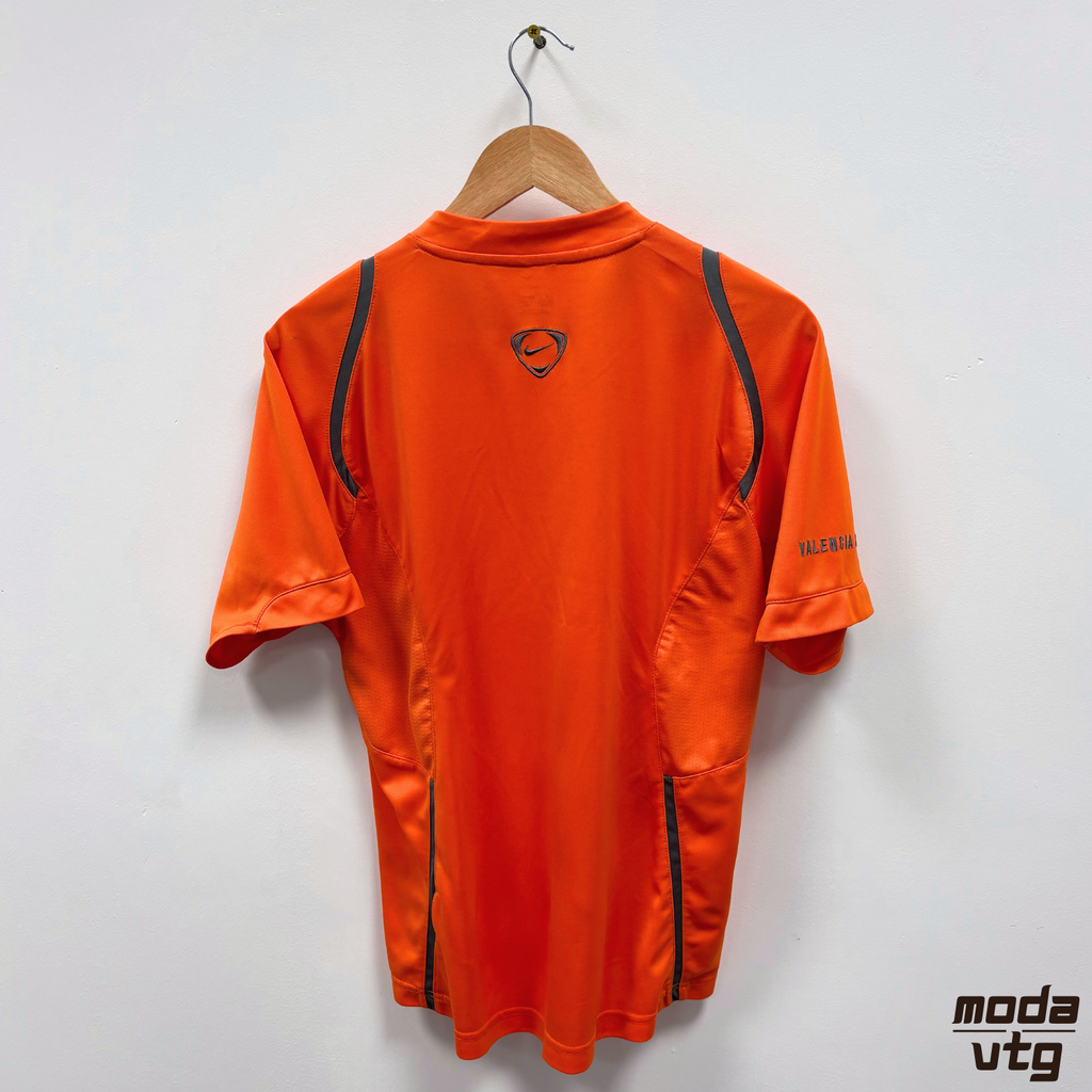Vintage 2006/07 Valencia CF Jersey Orange Small Nike Training Retro