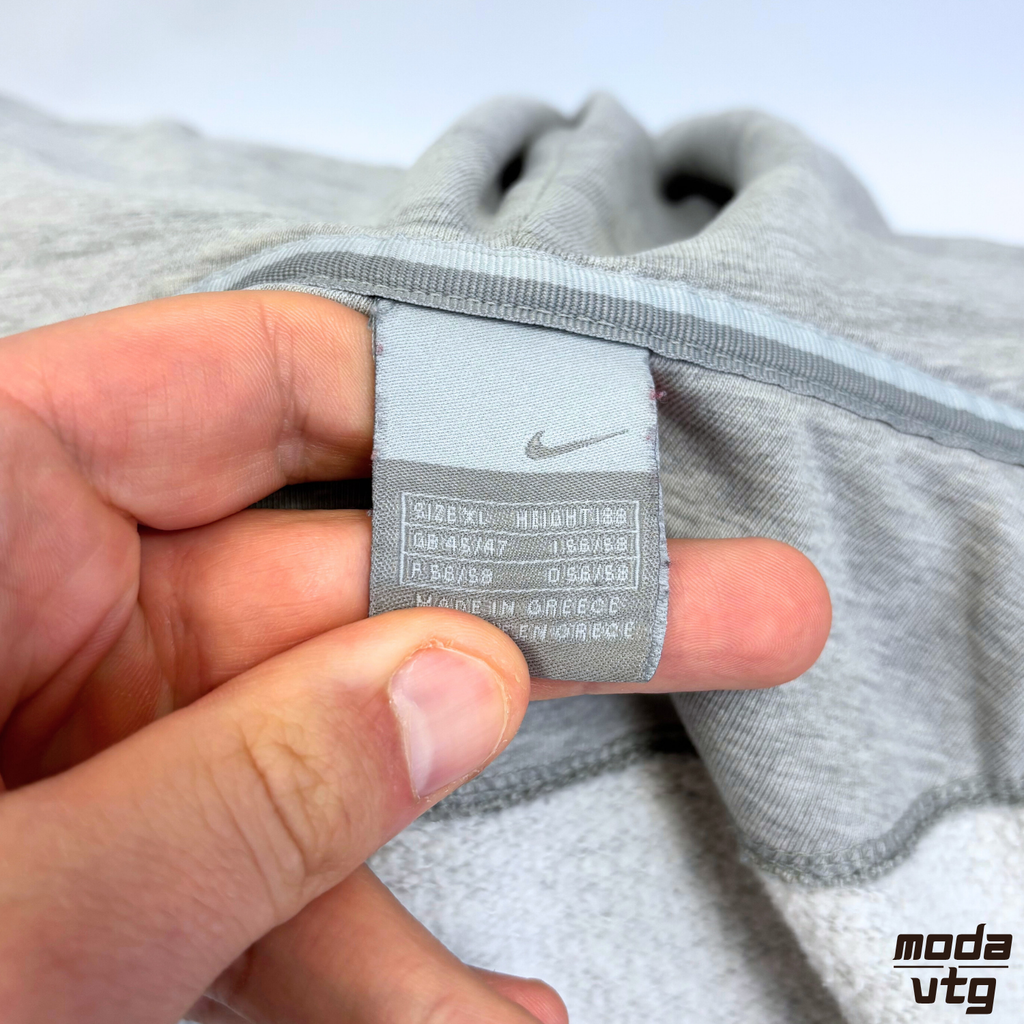 Vintage Y2K Nike Hoodie Grey XL Full Zip