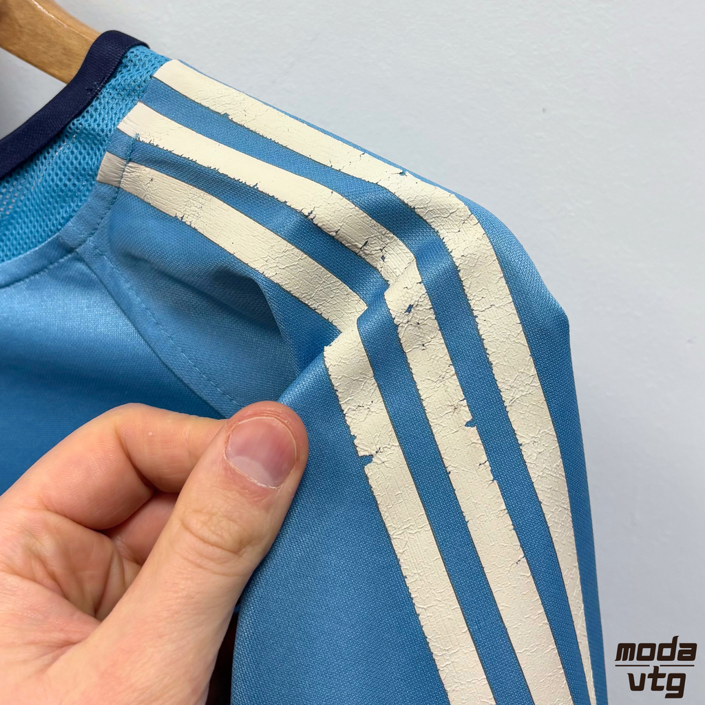 Vintage Y2K 2004/05 Marseille Away Kit Blue Large Retro