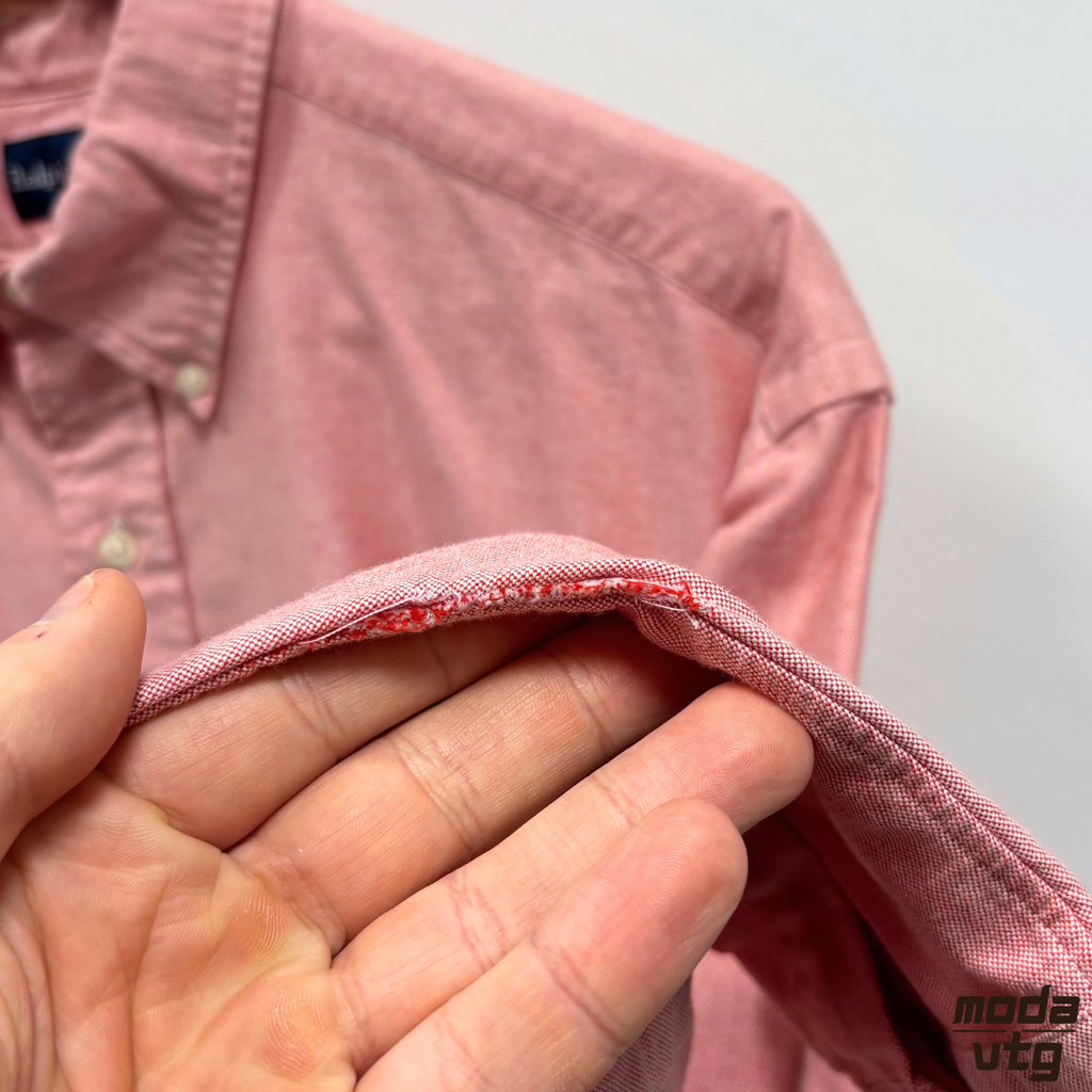Vintage 90s Ralph Lauren Shirt Pink XL Long Sleeve Classic Fit