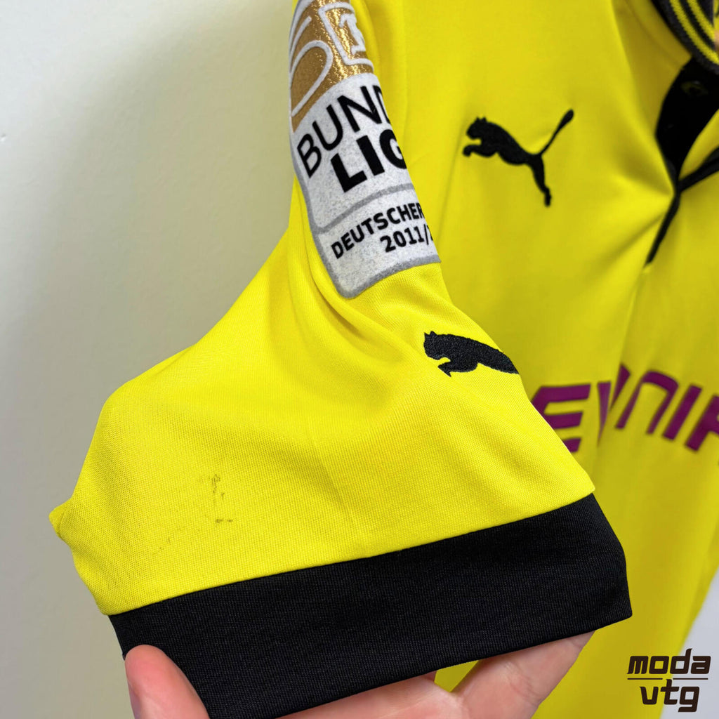Vintage 2012/13 Borussia Dortmund Jersey Yellow Medium Gotze Puma Home Unisex
