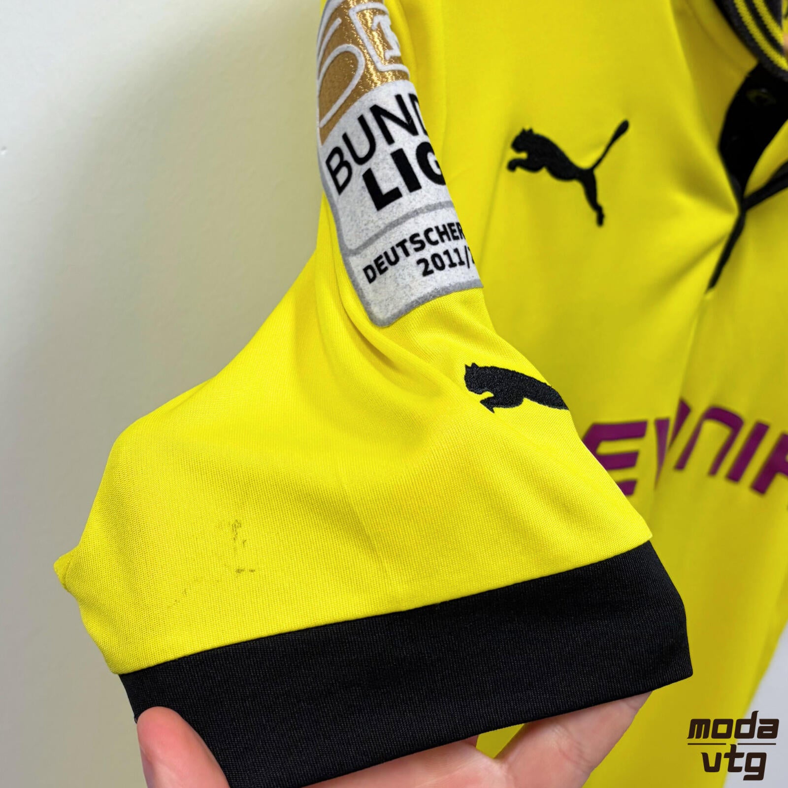 Vintage 2012/13 Borussia Dortmund Jersey Yellow Medium Gotze Puma Home Unisex