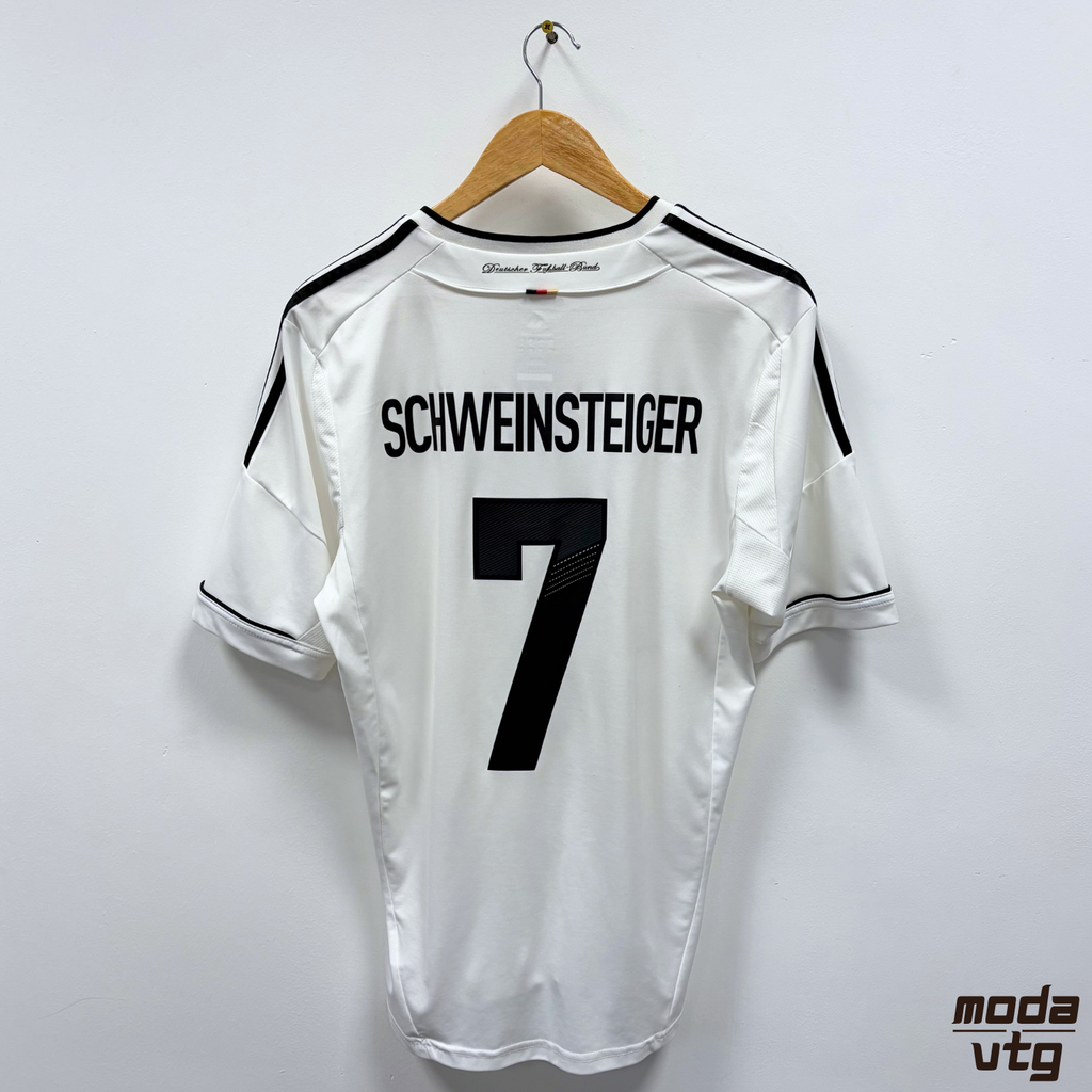 Vintage 2012/13 Germany Jersey White Medium Home Retro Adidas Unisex Schweinstei