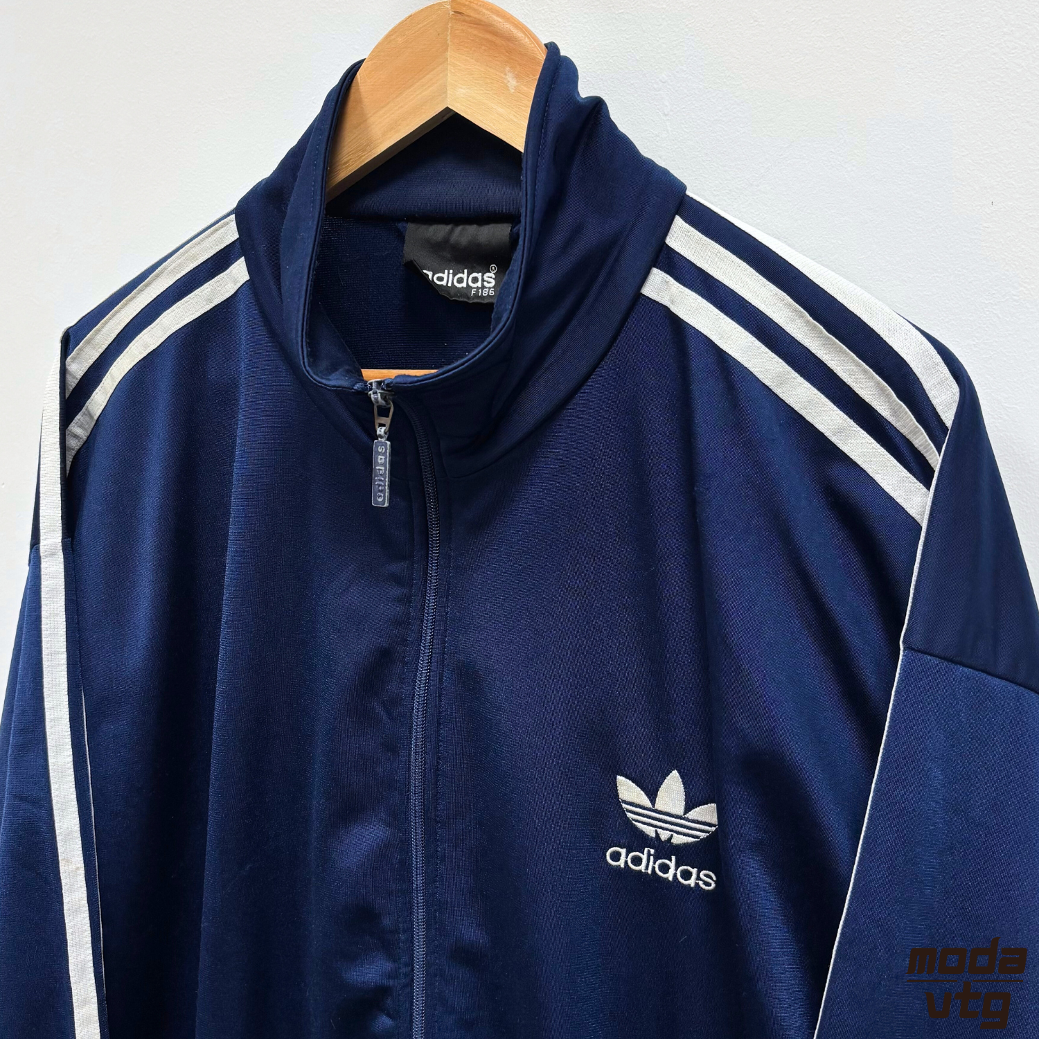 Vintage 90s Adidas Track Jacket Navy XL Retro Festival
