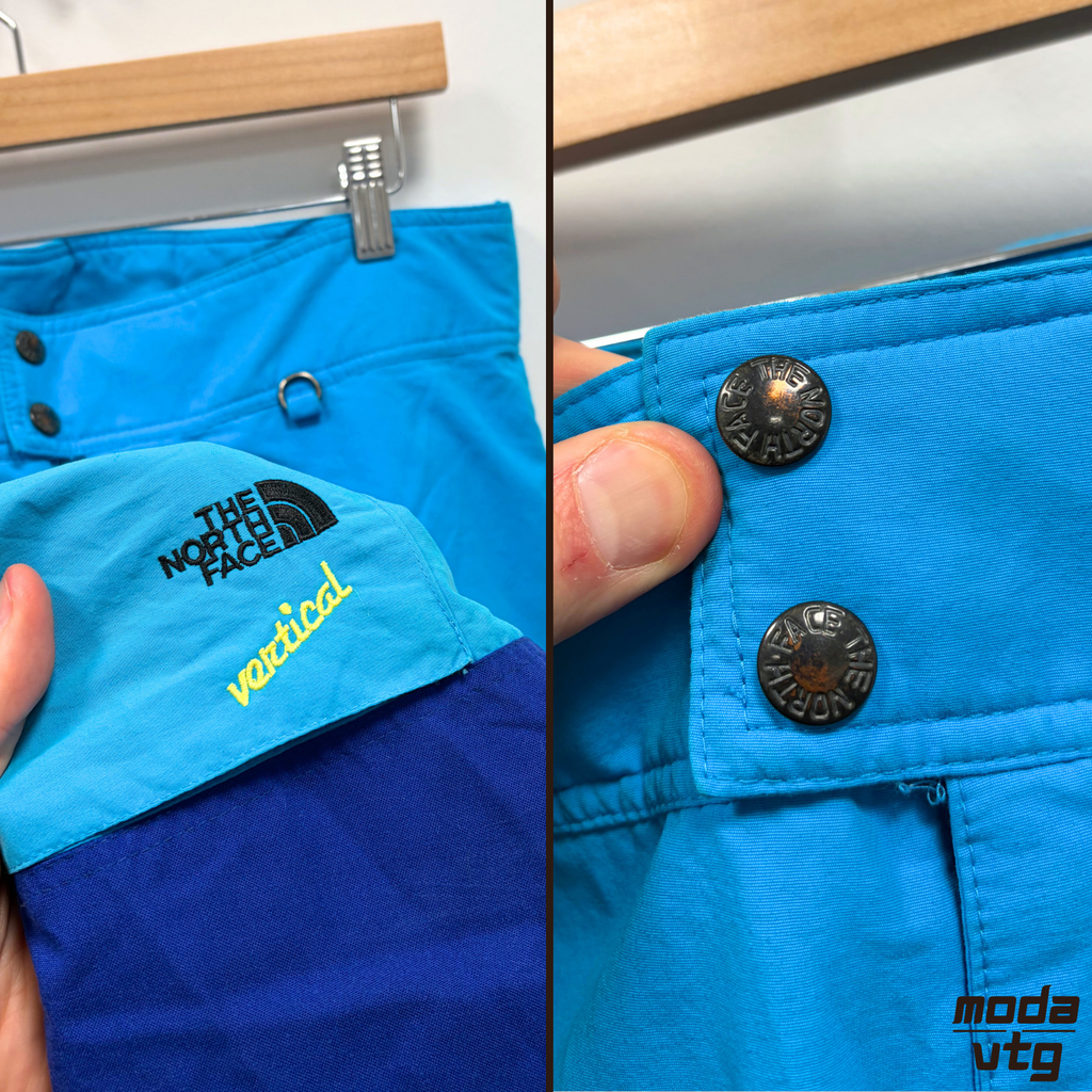Vintage 90s The North Face Ski Trousers Blue Medium Goretex Vertical Skiing