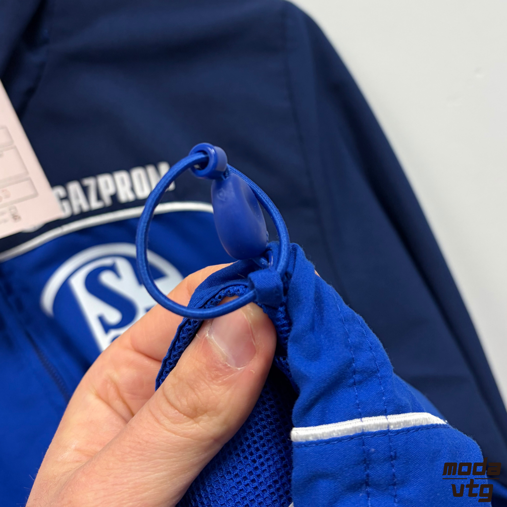 Vintage Y2K Schalke Track Jacket Blue Small Unisex Retro Adidas